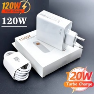 120w Charger For Xiaomi Fast Charging Adapter With Type-C Cable Support 120w Max Fast Charging