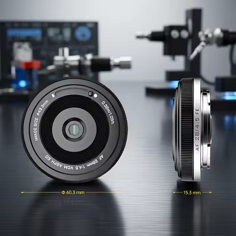 VILTROX 28mm F4.5 Pancake Lens Autofocus Full Frame Lens Retro Ultra-thin 60g For Sony E Mount A6700