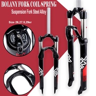 ☍◊﹍Bolany Bike MTB Fork Mechanical Front Shock Absorption 26 27.5 29er inch Aluminum Alloy Bolany Co