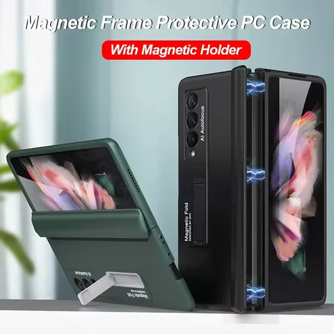 GKK Original Shockproof Matte Hard PC Case for Samsung Galaxy Z Fold 2 3 7 - Magnetic Hinge Armor Pr