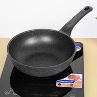 Chảo chống dính sâu lòng Sunhouse SBDS-26 size 26cm Phủ chống dính vân đá hoa cương Sử dụng được trê