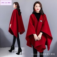 Small Cloak Style Ni Top Women 2024 Woolen Coat Woolen Shawl Dragon Phoenix Spring Autumn Coat Irreg