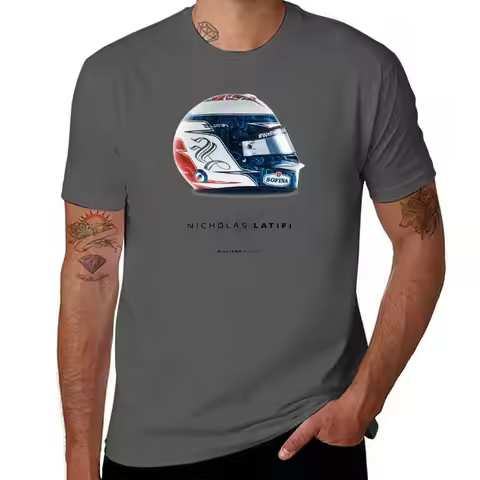 Latifi Helmet (F1 2022) T-Shirt Holiday Casual Short Sleeve Top