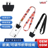 handphone strap handphone wrist strap New Universal Mobile Phone Card Lanyard Adjustable Diagonal Ha
