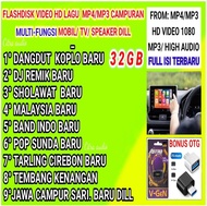FLASHDISK 32GB FULL isi MP4 MP3 VIDEO LAGU CAMPURAN UNTUK SPEAKER AKTIF TV LED LCD ANDROID TAPE MOBI
