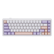 WIRELESS KEYBOARD (คีย์บอร์ดไร้สาย) AULA F65 NIMBUS SWITCH RGB EN/TH - WHITE-PURPLE-PINK
