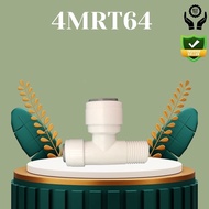 T Connector for RO Tube: Compatible with [6mm=1/4"] or [9.5mm=3/8"] RO Tubing