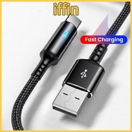 IFFIN Micro USB Cable, Fast Charging 25cm USB Type C Cable,  Portable Short Nylon Fast Charging Cabl