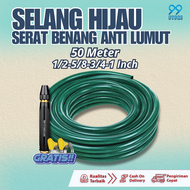 SELANG AIR 50 METER-SELANG AIR 1/2 5/8 3/4 1 INCH / SELANG AIR TAMAN FLEXSIBEL HIJAU ANTI LUMUT TERM