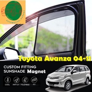 Magnetik Tingkap Kereta/ Magnetic Sunshade/ Pelindung Matahari Toyota Avanza 2004-2011 Fit (6 PCS)