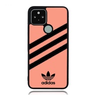 Casing Case Google Pixel 8 7A 7 6 6A 5 5A 4 4A 3A 2 Pro XL 4G 5G Adidas Samba Peach Black Three Stri