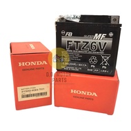 แบตเตอรี่ Honda แท้ FTZ6V ใช้กับรถรุ่น Click125i, Click150i, PCX, CBR-150, Scoopy-i, CB150, CBR150R **รับประกันสินค้านาน 6 เดือน**