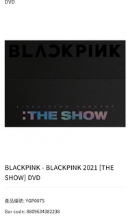 The Show Blackpink DVD 全新
