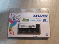 (全新未開盒) ADATA DDR3L 8GB 1600MHz (Notebook Ram)