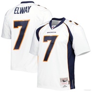fi NFL Denver Broncos Jersey Elway Football Tshirt Retro Sports Tee Fans Edition Plus Size cl