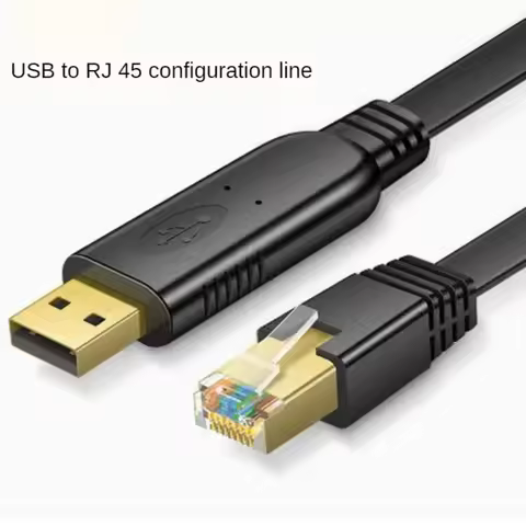 USB to RJ45 Console Cable RS232 Serial Adapter Debugging Cord for Laptop PC Cisco Router Switch Conf