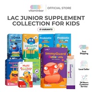 LAC Junior Supplement For Kids - Supports Immunity & Growth / Appetite booster / Multivitamin & Gut 