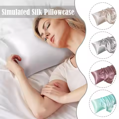 Pillowcase Silk Pillow Cover Silky Satin Hair Beauty Pillow case Comfortable Pillow Case Home Decor 