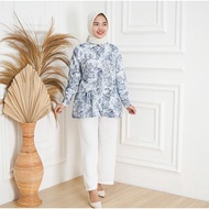 Tq88indonesia Fashion Floral Blouse LatestWanita/ HARVI DYOR BLOUSE Trendy Floral Blouse