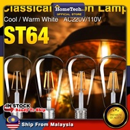Antique ST64 LED E27 Bulb Retro Lamp Decorative Bulb 4W 8W LED Light E27 Edison Light For Cafe Coffe