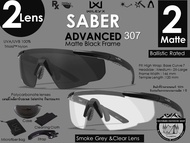 Wiley-X SABER Advanced {2Lens} 2Matte Black {307}Cleay/Smoke Grey สินค้าที่ร้านขายของแท้ 100%