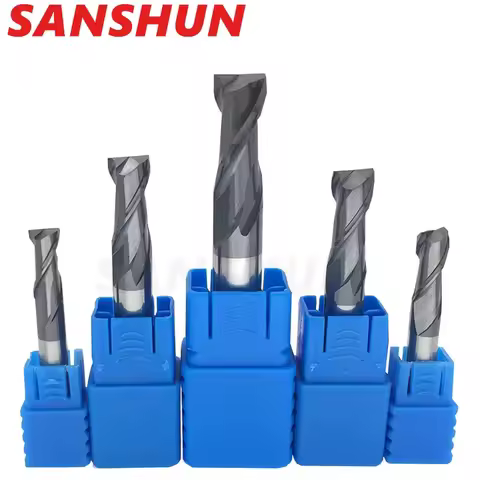 HRC50 2-blade tungsten steel milling cutter, 2-blade keyway milling cutter, hard alloy milling cutte