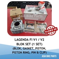 Yamaha Original Lagenda FI V1 V2 Cylinder Kit Set / Blok Set - 1DY-WE13E-00 / 2WB-WE13E-00