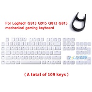 A full set G915 TKL 87/109 key caps White for Logitech G813 G913 G815 G915 Keyboard