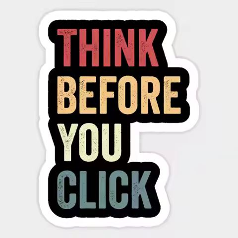 Cybersecurity Computer Security Cyber Think Retro Sticker for Laptop Decor Bedroom Car Cute Cartoon 