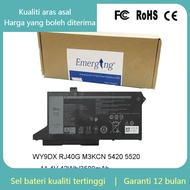 11.4V WY9DX Battery for Dell Latitude 5420 5520 005R42 RJ40G 0WK3F1 M3KCN 3ICP5/57/79