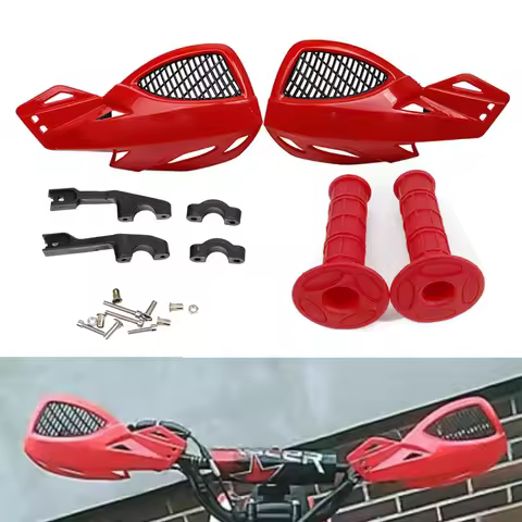 Motorcycle Handguards Shield Protector 7/8" Handle Bar Grips For HONDA CR125R CR250R CRF150R CRF250R