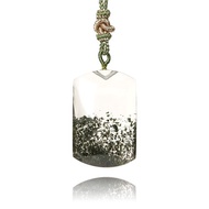 【正佳珠寶】綠幽靈 頂級極淨聚寶盆無事牌 19.3g 綠幽靈吊墜