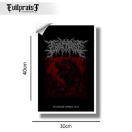 Sticker jumbo evilpraise apparel 30x40 sticker vinyl evilpraise logo old style