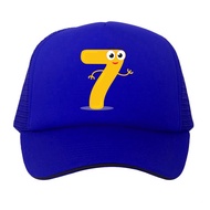 Premium Camo Trucker Hat Numbers 7 birthday Age