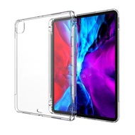Clear Silicone Case For iPad Pro 11 12.9 2021 Inch Cover With Pencil Holder iPad 10.2 9th generation 9.7 2020 Air 5 2022 Mini 6 Case