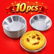 7cm Egg Tart Mould Chwee Kueh Tartlet Tin Pan 10 pcs ( tart presser)