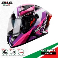 Gille Helmet 135 GTS V1 EXOR Motorcycle Helmets Full Face Dual Visor Free Iridium Lens