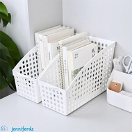 JENNIFERDZ A4 File Storage Box, Paper Organizer Desktop Organizer File Organizer Box, Simple Minimal