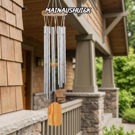 MAINAUSHUI6K Wind Chimes, 6 Metal Tubes 25.59 in Metal Wind Chimes, Sympathy Gift Metal Tubes Silver