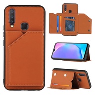 Thinmon for Huawei Y9 Prime 2019 Huawei P smart Z Back Cover Leather Card Slots Mobile Phone Case