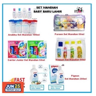Anakku, Pureen,Carrier Junior,Beeson,Pigeon Baby Set Toiletries Travel Pack Set Mandian Bayi