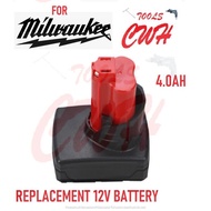 MIL 12V 1.5AH 4.0AH 9.0AH REPLACEMENT BATTERY / CHARGER FOR MILWAUKEE M12FPD-0 M12FPD-602C M12BID-0 