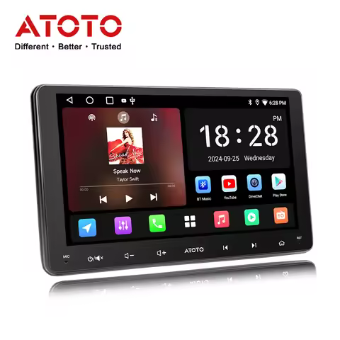 ATOTO 9 inch Universal 2Din Android Car Stereo CarPlay Screen Android Auto Car Radio Multimedia Play