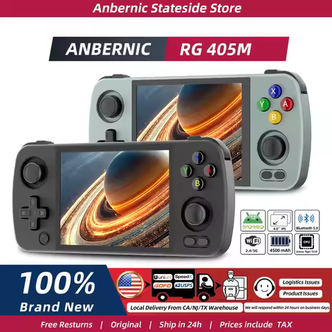 ANBERNIC RG405M Metal Handheld Game Console Android 12 System Unisoc Tiger T618 4 Inch IPS Screen Ga