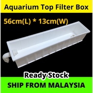 Aquarium Filter Box Set Top Filter Long Box Fish Tank Top Long Shape Water Filteration System Box 鱼缸上部过滤盒