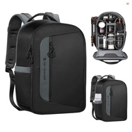 K&amp;F CONCEPT KF13.158 Camera Backpack Photography Storager Bag Side Open Available for 15.6in Laptop with Rainproof Cover Tripod Catch Straps Side Pockets Compatible with Canon/Niko