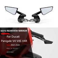 For Ducati Panigale V4 V4S V4R 2022-2024 Motorcycle Aluminum  Rearview Mirror Motorbike Bike Handleb