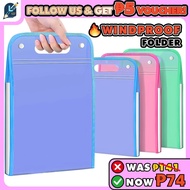 A4 File Folder 13-Layer Handle Folder Long File Organizer Expanding File Folder Portable Folder Bag