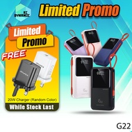 【3C Certified】Xinzhen G22 20000mAh Powerbank 45W Fast Charging Power Bank Built-In Cable Pawer Bank 