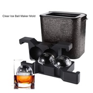 Clear Ice Ball Maker Mould Whisky Ice Ball Maker ขนาดใหญ่รอบ 2 หลุม Crystal Clear Ice Maker Sphere